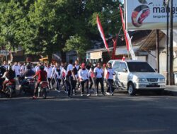 Guna Menjaga Kebugaran Tubuh, Jajaran Polres Bondowoso Laksanakan Olah Raga Jalan Kaki Pagi