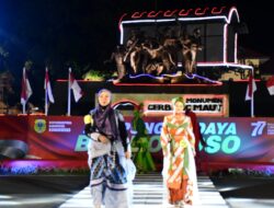 Pasiter Kodim 0822 Bondowoso Hadiri Kampung Budaya Fashion