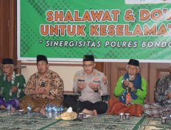 Polres Bondowoso Mengadakan Sholawat dan Berdo’a Bersama Untuk Keselamatan Bangsa Indonesia