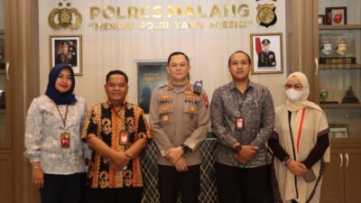 Kapolres Malang Jalin Silaturahmi Dengan Pimpinan Bank Jatim Cabang Kepanjen