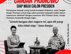 Ganjar Pranowo Nyatakan Siap Maju Jadi Calon Presiden 2024