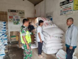 Peduli Petani, Babinsa Koramil Pujer Melaksanakan Pengecekan Harga Pupuk