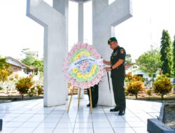 Dalam Rangka Memperingati Hari Juang Kartika Tahun 2022, Kodim 0822 Bondowoso, Berziarah ke Taman Makam Pahlawan