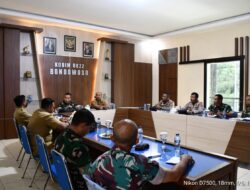 Dandim 0822 Bondowoso Bersama Instansi Terkait Gelar Rakor Kesiapsiagaan Penanggulangan Bencana Alam