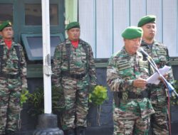 Sampaikan Amanat Pangdam V/Brawijaya, Kodim 0822 Bondowoso Gelar Upacara 17-an