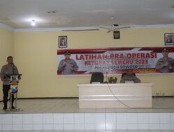 Polres Bondowoso Melaksanakan Lat Pra Ops Ketupat Semeru 2023 di Satlantas Polres Bondowoso