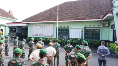 Kodim 0822 Bondowoso Gelar Apel Pengecekan Personel Cuti Kembali Lebaran 1444 H