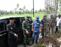 Kompak, Dandim 0822 dan Forkopimda Bondowoso Tinjau Sasaran TMMD Ke-116