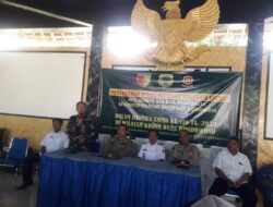 TMMD 116 Kodim 0822 Bondowoso Serahkan Seragam Linmas