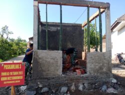 Satgas TMMD 116 Bondowoso Bangun Poskamling Guna Tingkatkan Keamanan Desa