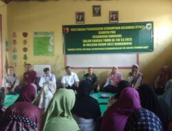 Satgas TMMD 116 Bondowoso Menggelar Pertemuan Peningkatan Kemampuan Keluarga