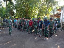 Jum’at Barokah Penuh Berkah Satgas TMMD 116 Bondowoso Laksanakan Apel Pagi