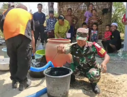 Meriahkan HUT TNI KE-78 Kodim 0822 Bondowoso Distribusikan Air Bersih