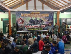 Bentuk Kemanunggalan TNI Bersama Rakyat, Koramil 0822/02 Curahdami Adakan Lomba Domino