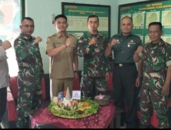 Pemerintah Kecamatan Ijen Berikan Ucapan Selamat HUT ke 78 Koramil 0822/15