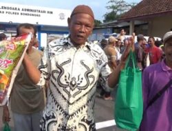 Kapolda Jatim Bagikan 1000 Paket Sembako Untuk Kaum Dhuafa di Bondowoso