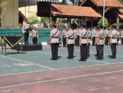 Kapolres Bondowoso Pimpin Acara Sertijab di Lingkungan Polres Bondowoso