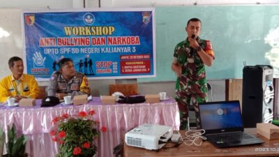 Cegah Narkoba Dan Bullying, Babinsa Dan Bhabinkamtibmas Ijen Sosialisasi di SDN Kalianyar 3