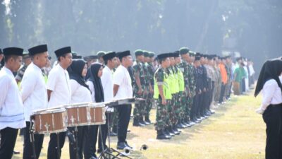 Puluhan Prajurit Kodim 0822 Bondowoso Ikuti Apel Peringatan Hari Santri Nasional 2023