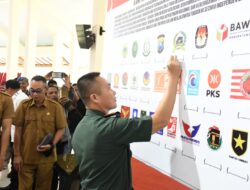 Dandim 0822 Bondowoso Hadiri Deklarasi Pemilu Damai 2024