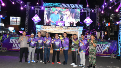 Dandim 0822 Bondowoso Hadiri Night Run Ijen Geopark