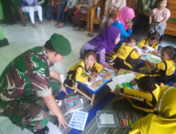 Meriahkan HUT TNI Ke-78, Ratusan Anak PAUD Dan TK Ikuti Lomba Mewarnai