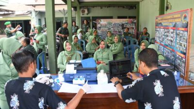 HUT Korem 083/Bdj Ke 60, Kodim 0822 Bondowoso Gelar Donor Darah
