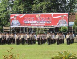 Polres Bondowoso Menggelar Apel Besar Dalam Rangka Ops Mantap Brata