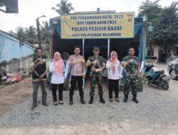 Pastikan Tahun Baru Berjalan Aman, Dandim 0422 dan PJ Sekda Pesisir Barat Tinjau Pos Pam.