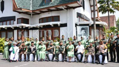 Dandim 0822 Bondowoso Sambut Kunker Pangdam V Brawijaya Beserta Rombongan ke Makorem 083 Baladhika Jaya