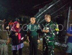 Respon Cepat Dandim 0822 Bondowoso Pada Korban Bencana Angin Puting Beliung di Desa Walidono Kecamatan Prajekan