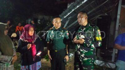 Respon Cepat Dandim 0822 Bondowoso Pada Korban Bencana Angin Puting Beliung di Desa Walidono Kecamatan Prajekan