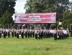 Polres Bondowoso Gelar Apel Kesiapan Pengamanan TPS Pemilu 2024