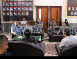 Mayor Inf M Ibrahim S Soulisa Bersama Forkopimda Gelar Coffee Morning di Mayonif 514/SY