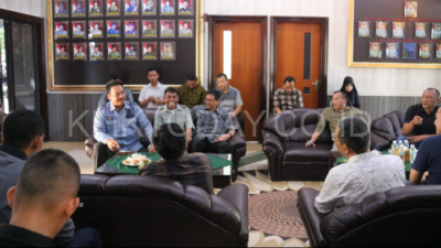 Mayor Inf M Ibrahim S Soulisa Bersama Forkopimda Gelar Coffee Morning di Mayonif 514/SY