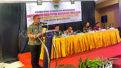 Pj Bupati Bondowoso Rapat Koordinasi Pupuk Bersubsidi Tahun 2024