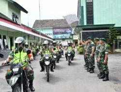 Kodim 0822 Bondowoso Gelar Apel Pemberangkatan Pengamanan Pemilu Tahun 2024