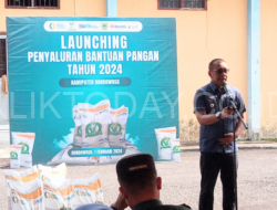 Pj Bupati Bondowoso Membuka Resmi Penyaluran Bantuan Pangan Beras 2024