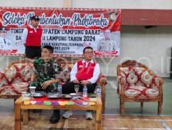 Dandim 0422 Lampung Barat Hadiri Seleksi Calon Pasukan Pengibar Bendera Pusaka Kabupaten Lampung Barat Tahun 2024.