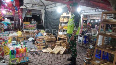 Koramil 0822 Kota Monitoring juga Pengamanan Giat Bazar dan UMKM