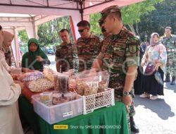 Giat TNI AD Kodim 0822 Bondowoso Gelar Bazar Murah Sambut Hari Raya Idul Fitri 1445 H