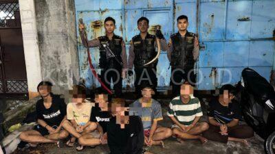 Polrestabes Surabaya Berhasil Amankan 7 Remaja Gangster yang Resahkan Warga