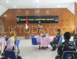 Komandan Kodim 0422 Lampung Barat Gelar Halal Bihalal Kepada Seluruh Anggota.