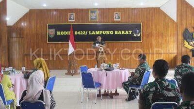 Komandan Kodim 0422 Lampung Barat Gelar Halal Bihalal Kepada Seluruh Anggota.
