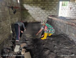 Babinsa Serma Madhasim: Mendampingi Pembangunan Rumah Ternak Sapi untuk Kemajuan UMKM di Desa Gubrih