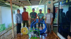 Babinsa Koramil 0822/14 Dampingi Kelompok Tani terima Bantuan Pompa Air