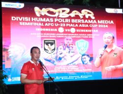 Nobar Timnas Indonesia U-23 Vs Uzbekistan U-23 Bareng Wartawan, Kadiv Humas Bicara Persatuan Bangsa
