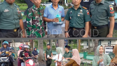 Ciptakan Kebersamaan, Koramil 0822 04 Tenggarang Bagikan Takjil
