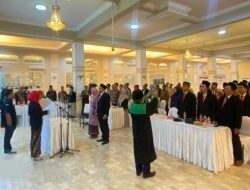 Sebanyak 69 Panwascam di Lantik dan 27 Orang Anggota Baru, Begini Pesan Ketua Bawaslu Bondowoso