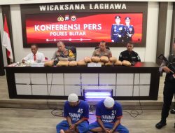 Polres Blitar Berhasil Amankan Pengedar Ganja Kering dan dobel L